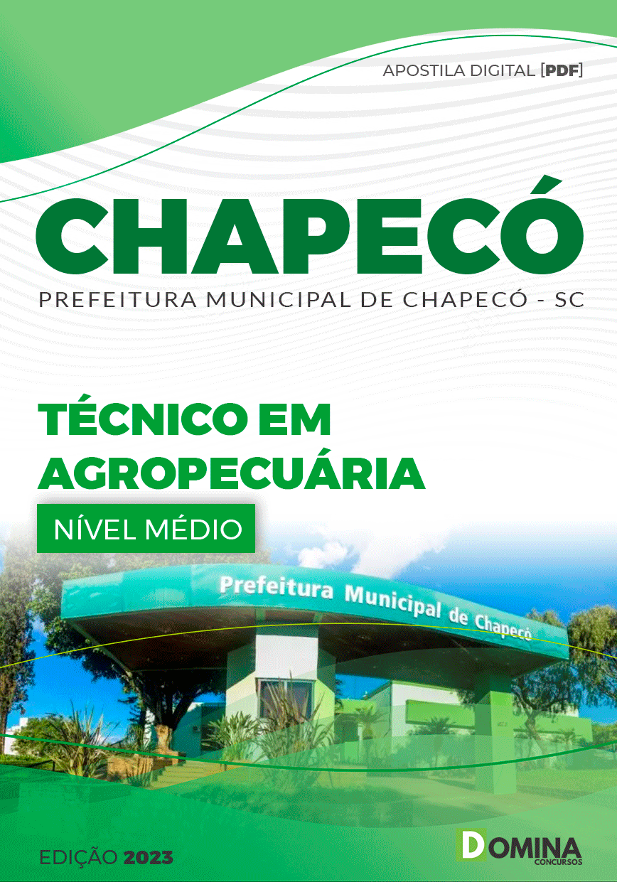 Apostila Pref Chapecó SC 2023 Técnico Agropecuária
