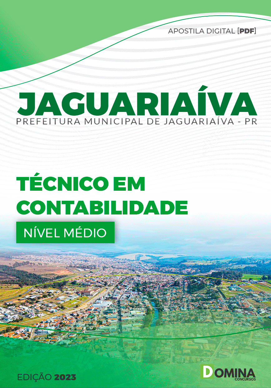 Apostila Concurso Pref Jaguariaíva PR 2023 Técnico Contabilidade