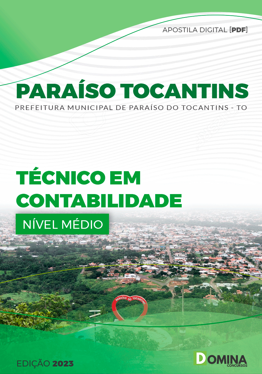 Apostila Pref Paraíso Tocantins TO 2023 Técnico Contabilidade