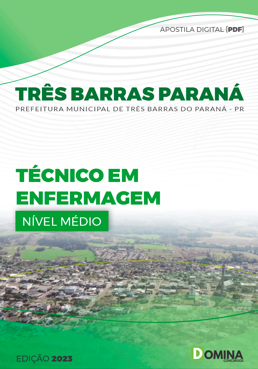 Apostila Pref Três Barras Paraná PR 2023 Técnico Enfermagem