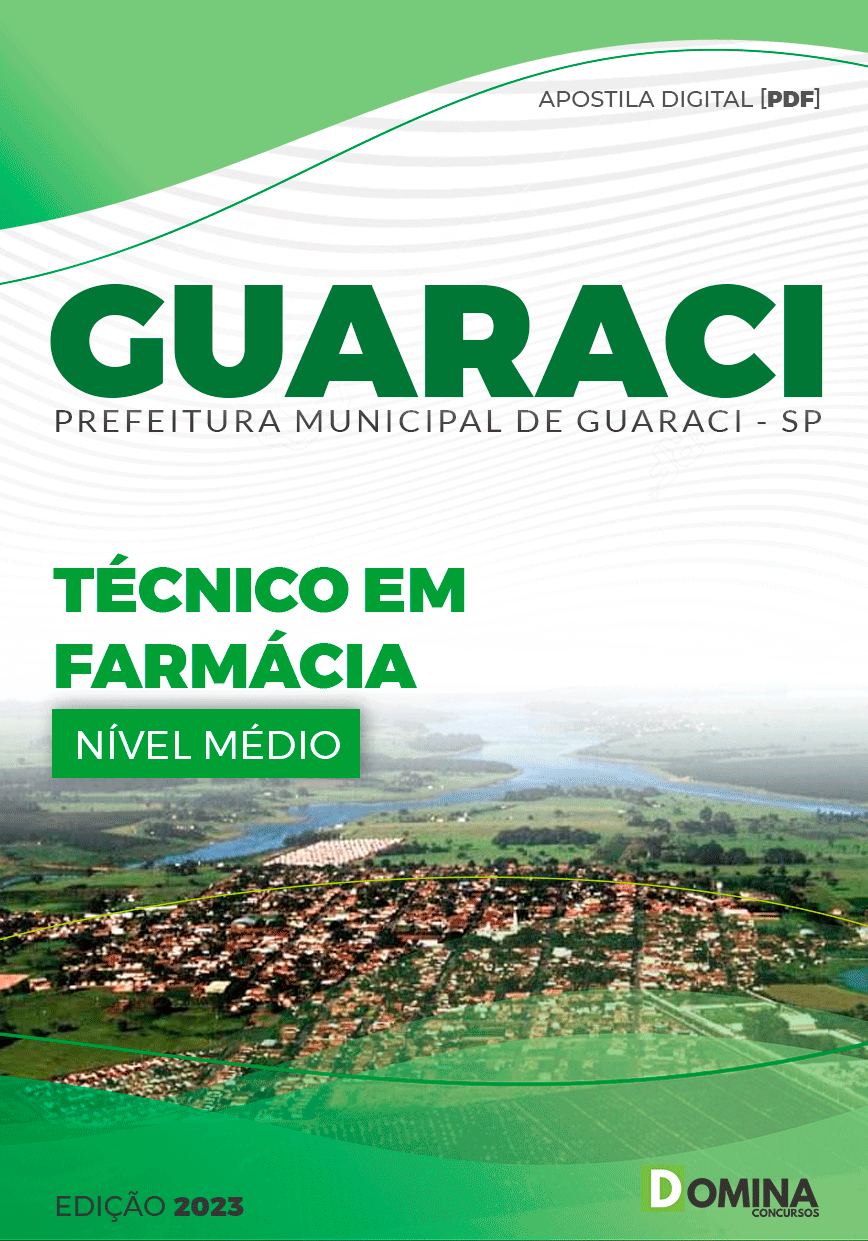 Apostila Concurso Pref Guaraci SP 2023 Técnico Farmácia