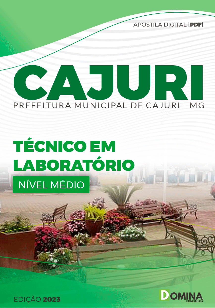 Apostila Concurso Pref Cajuri MG 2023 Técnico Laboratório