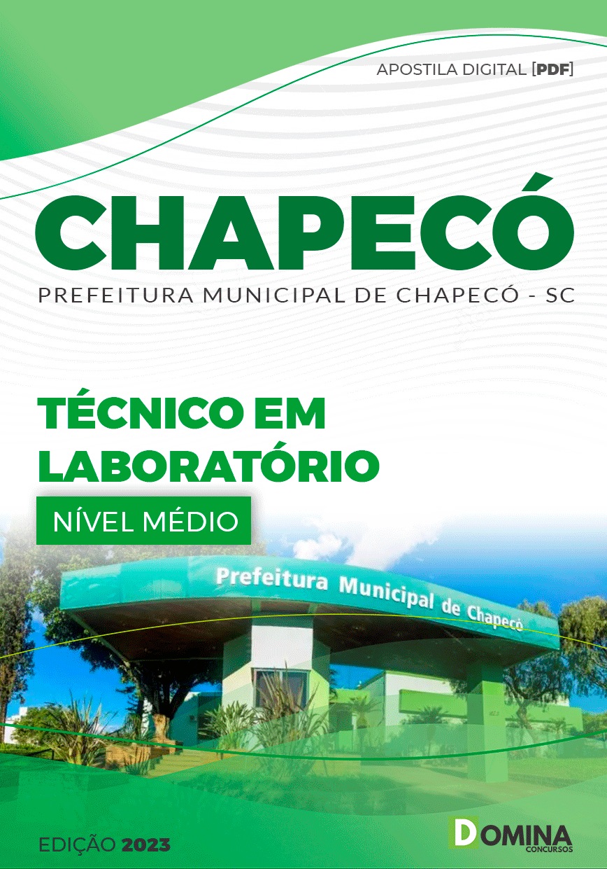 Apostila Pref Chapecó SC 2023 Técnico Laboratório