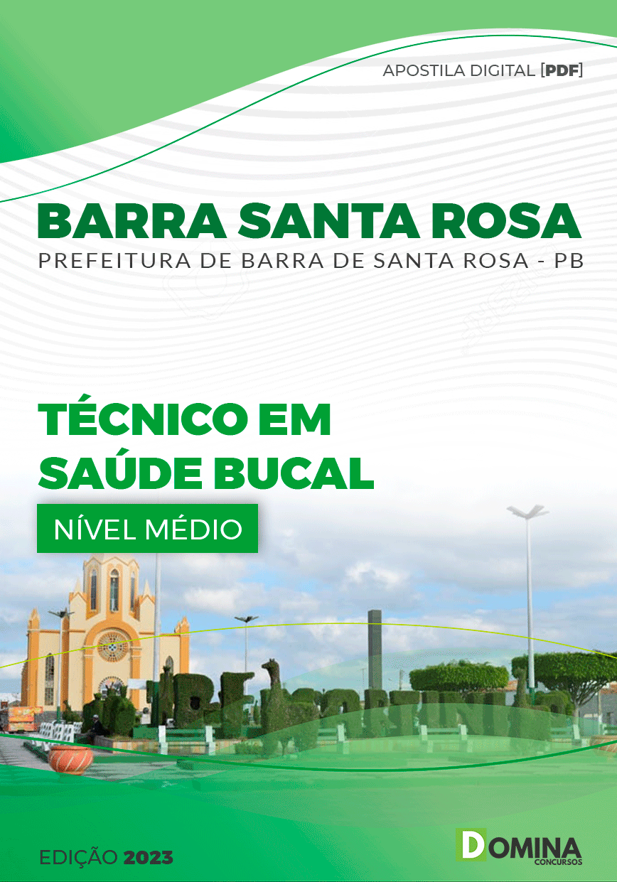 Apostila Pref Barra Santa Rosa PB 2023 Técnico Auxiliar Saúde Bucal