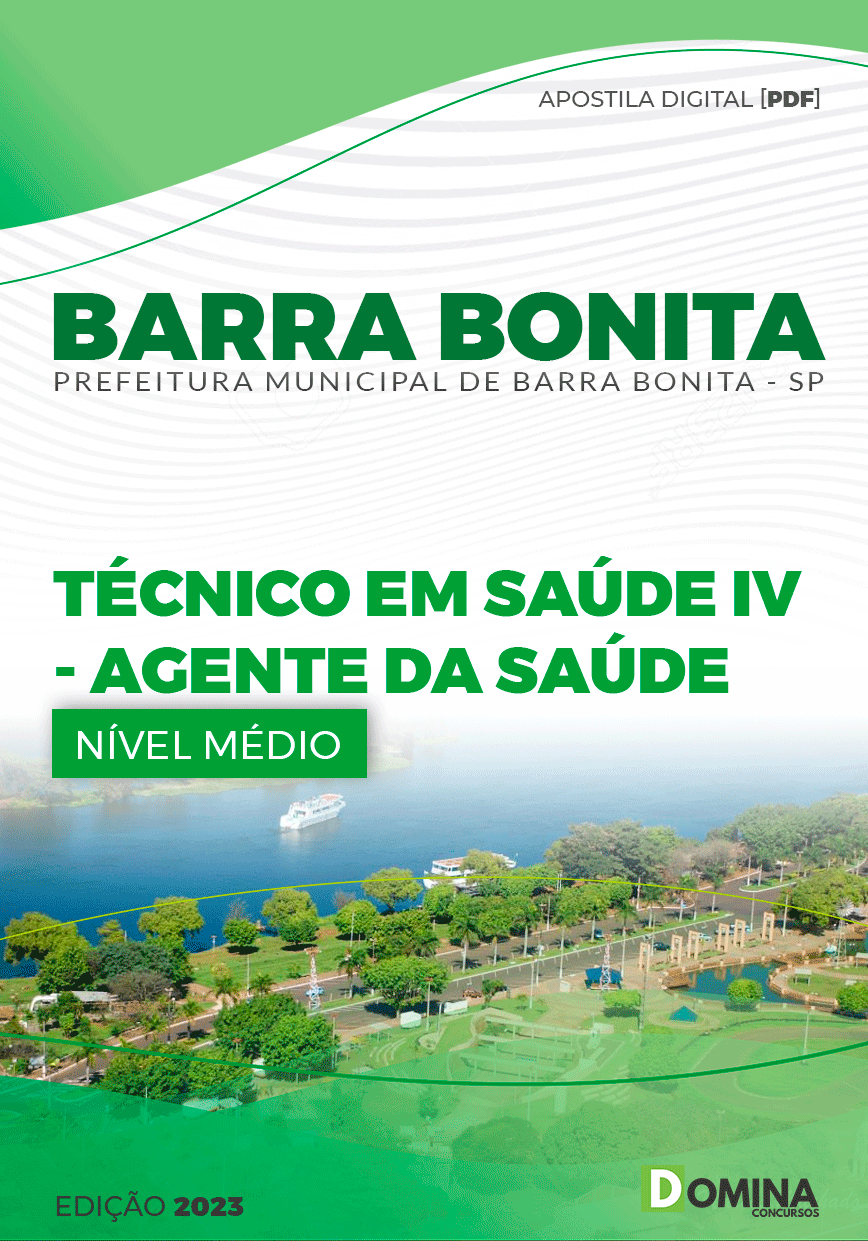 Apostila Pref Barra Bonita SP 2023 Técnico Saúde VI Agente Saúde