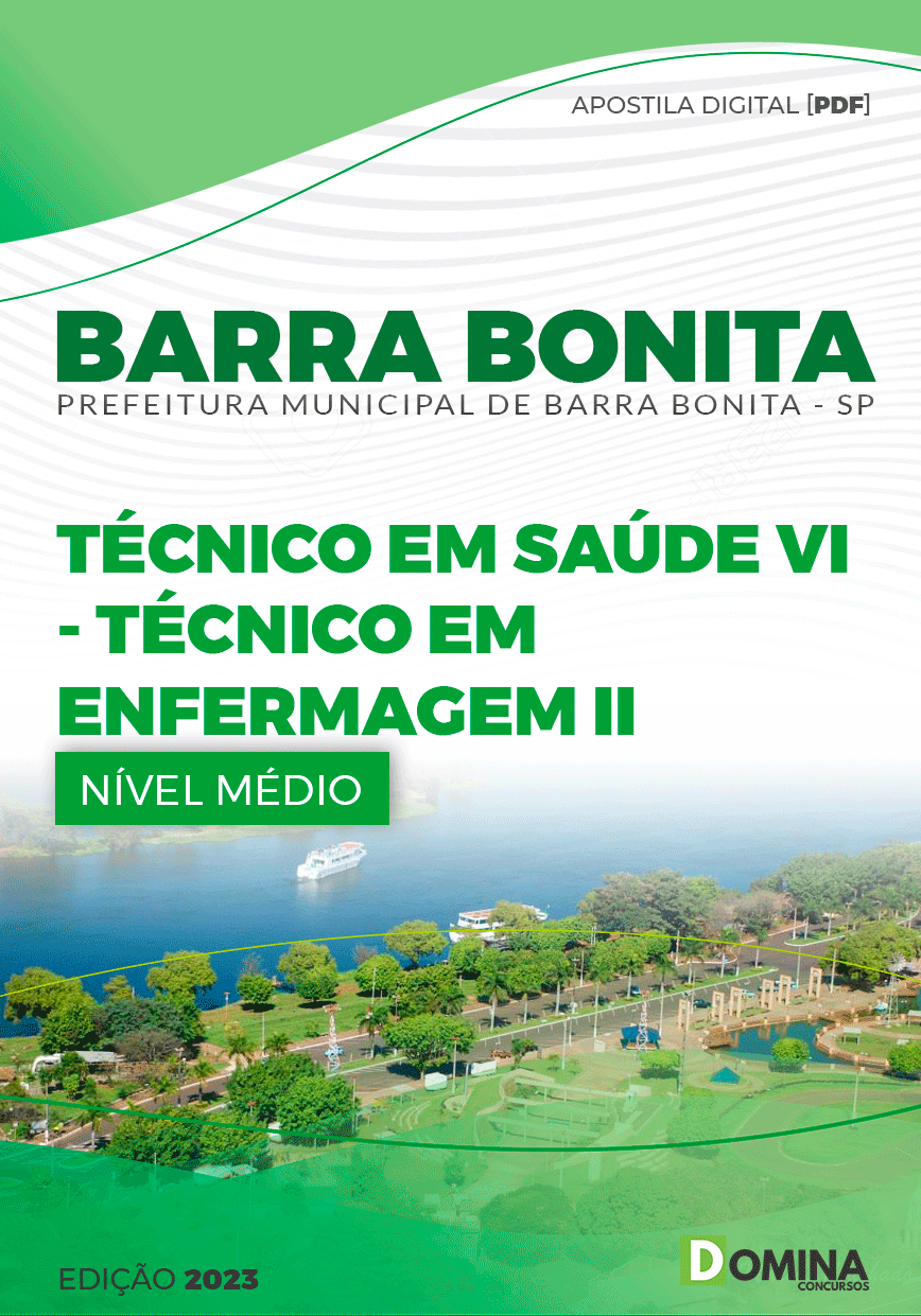 Apostila Pref Barra Bonita SP 2023 Técnico Enfermagem II