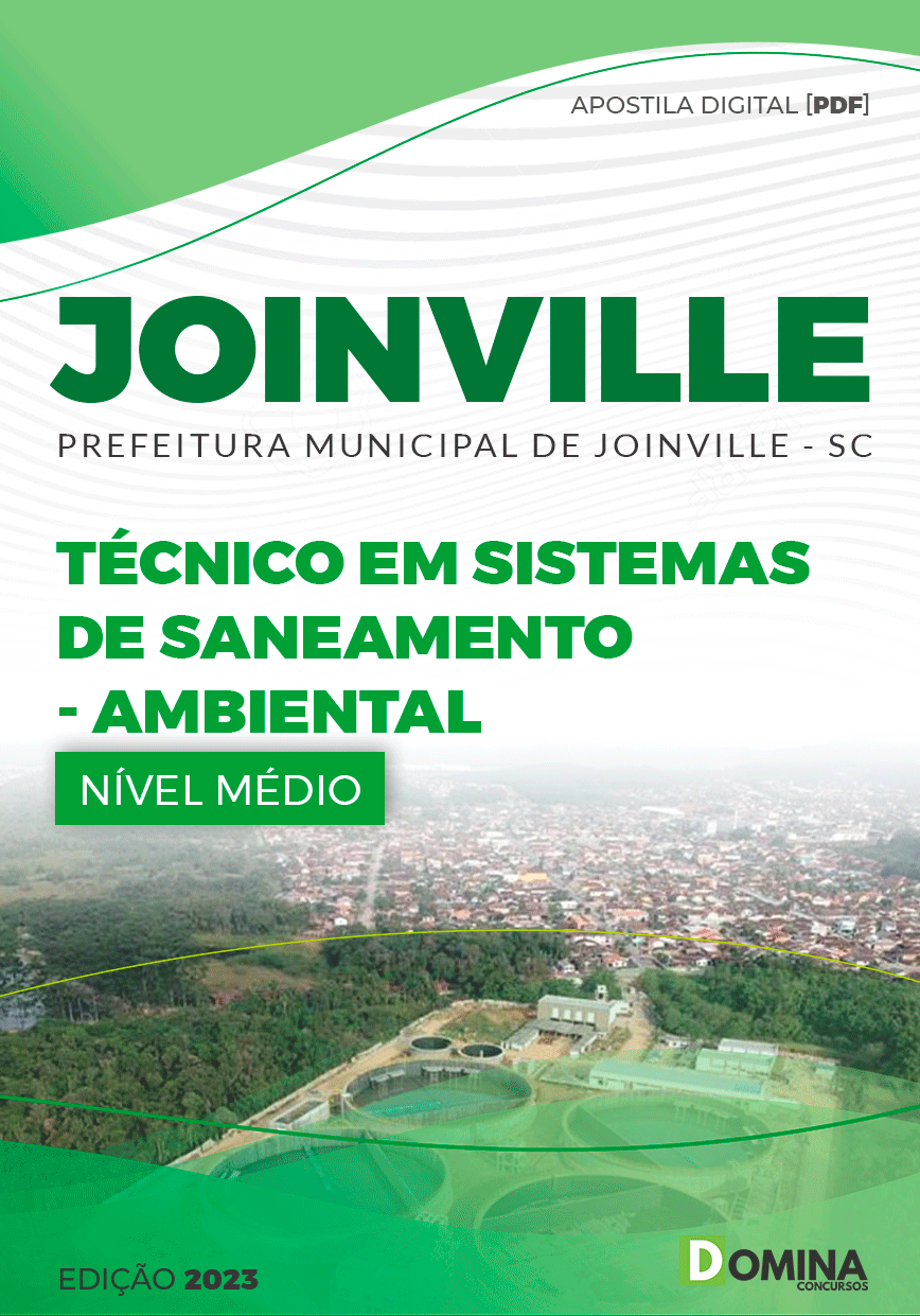 Apostila Pref Joinville SC 2023 Técnico Saneamento Ambiental