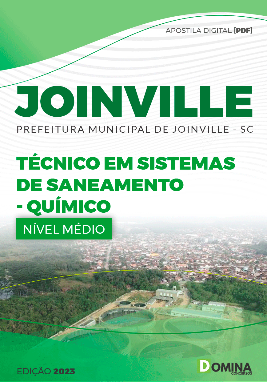 Apostila Pref Joinville SC 2023 Técnico Saneamento Químico