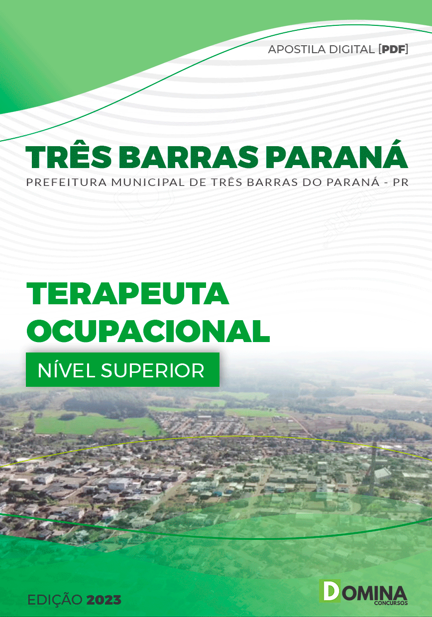 Apostila Pref Três Barras Paraná PR 2023 Terapeuta Ocupacional