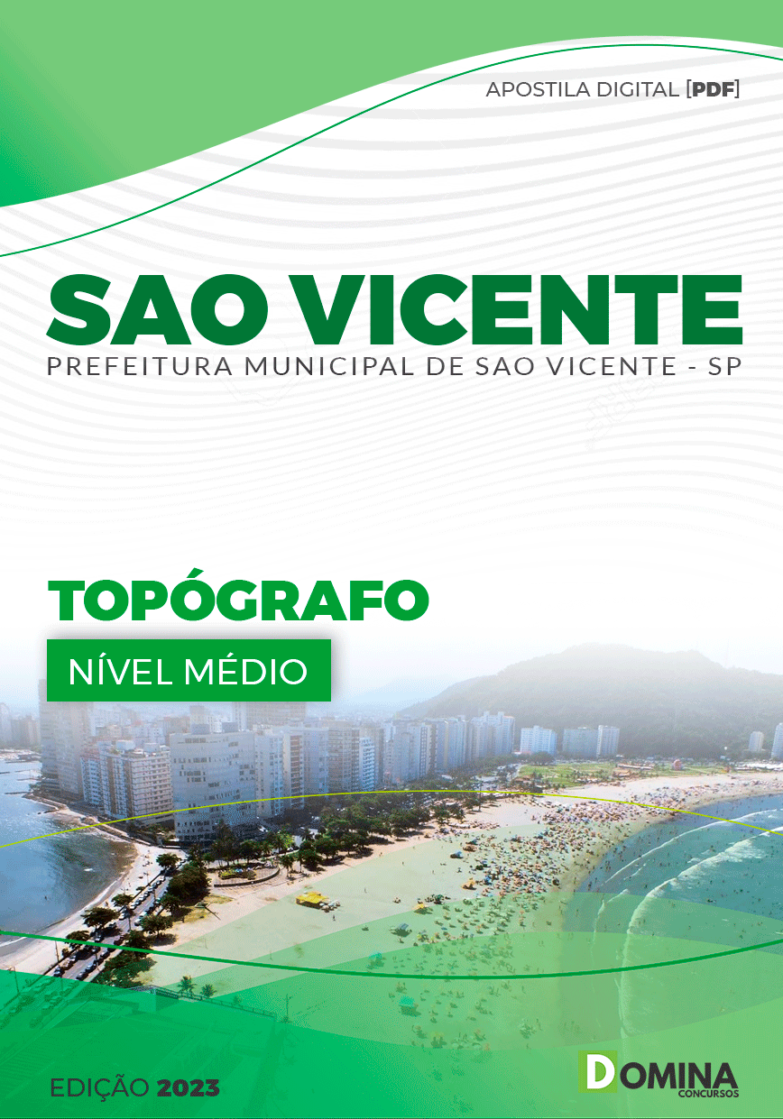 Apostila Concurso Pref São Vicente SP 2023 Topógrafo