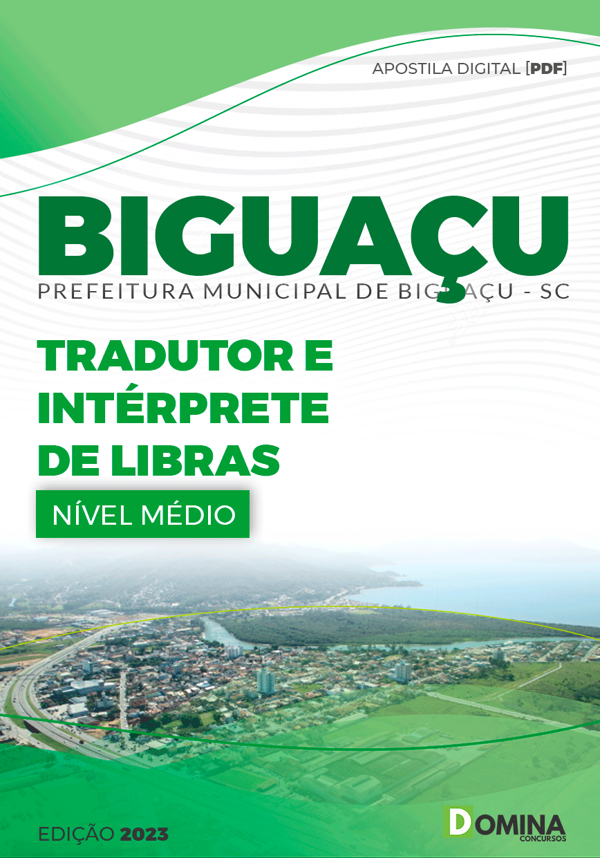 Apostila Pref Biguaçu SC 2023 Tradutor Intérprete Libras