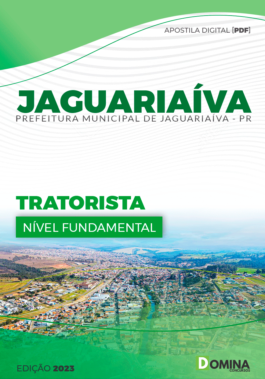 Apostila Concurso Pref Jaguariaíva PR 2023 Tratorista