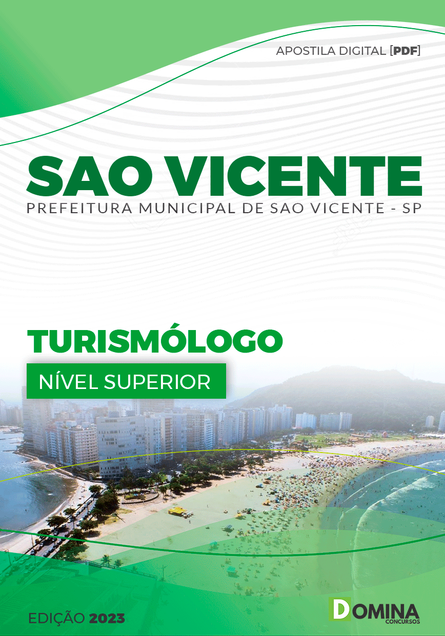Apostila Concurso Pref São Vicente SP 2023 Turismólogo
