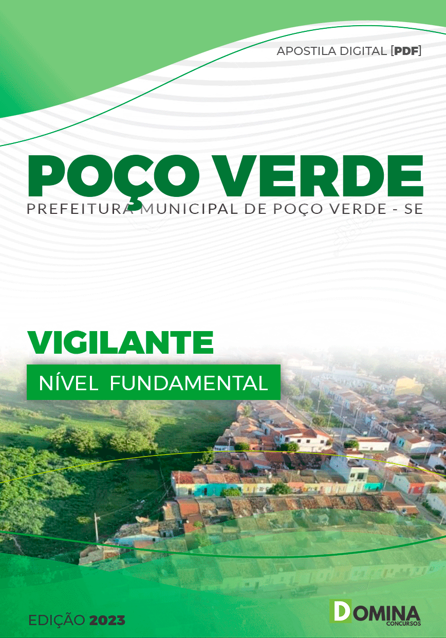 Apostila Concurso Pref Poço Verde SE 2023 Vigilante