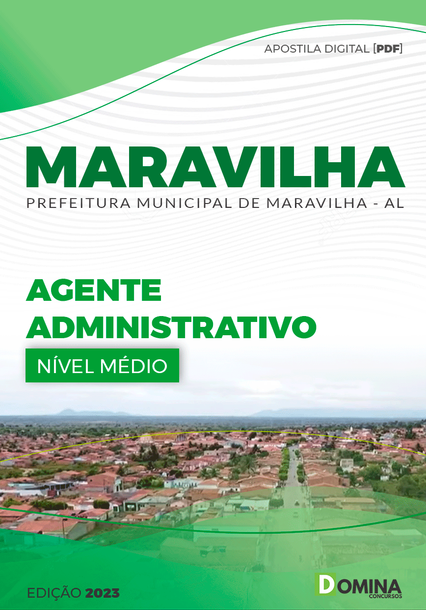 Apostila Digital Pref Maravilha AL 2023 Agente Administrativo