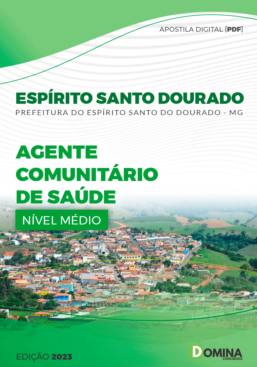 Apostila Pref Espírito Santo Dourado MG 2023 Agente Comunitário Saúde