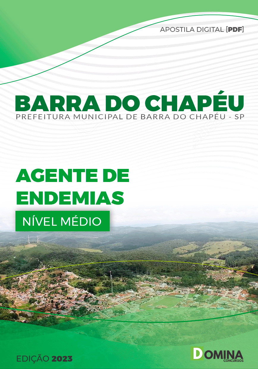 Apostila Pref Barra do Chapéu SP 2023 Agente Endemias