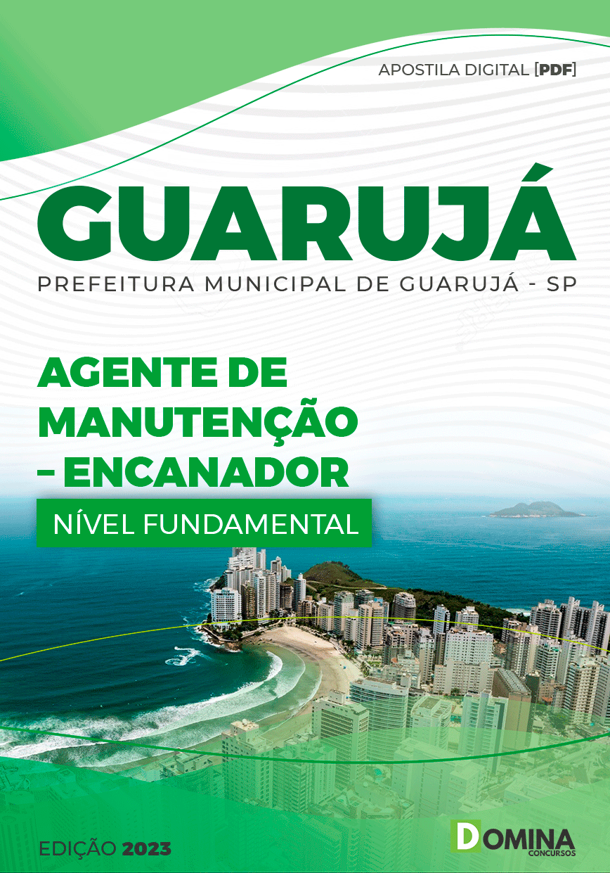 Apostila Pref Guarujá SP 2023 Agente Manutenção Encanador