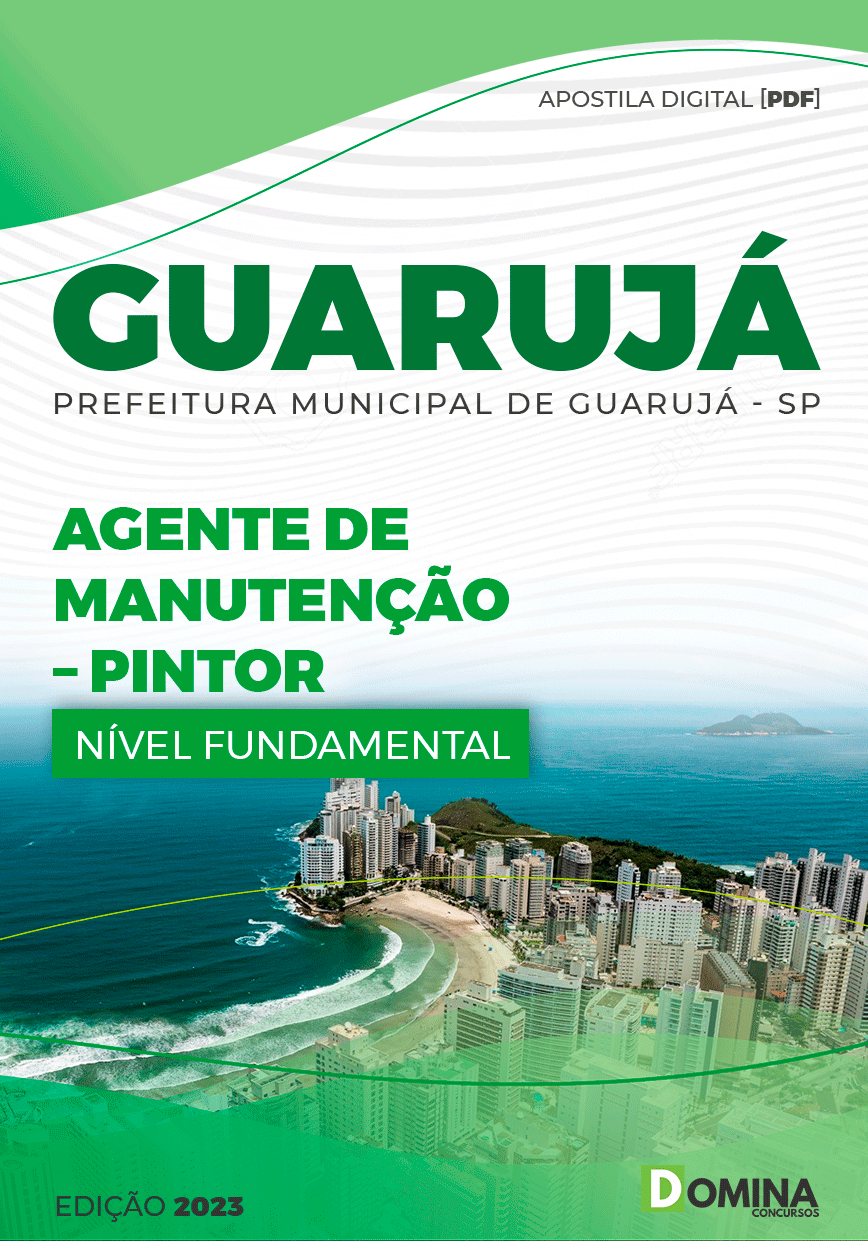 Apostila Pref Guarujá SP 2023 Agente Manutenção Pintor