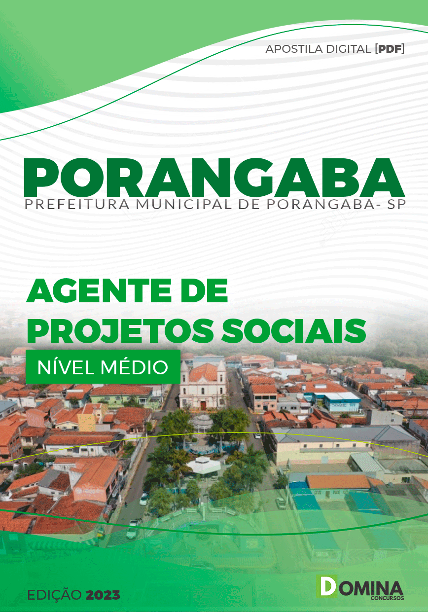 Apostila Pref Porangaba SP 2023 Agente Projetos Sociais