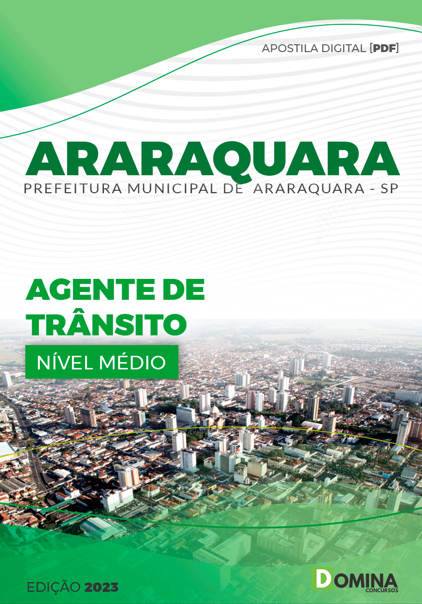 Apostila Pref Araraquara SP 2023 Agente Trânsito