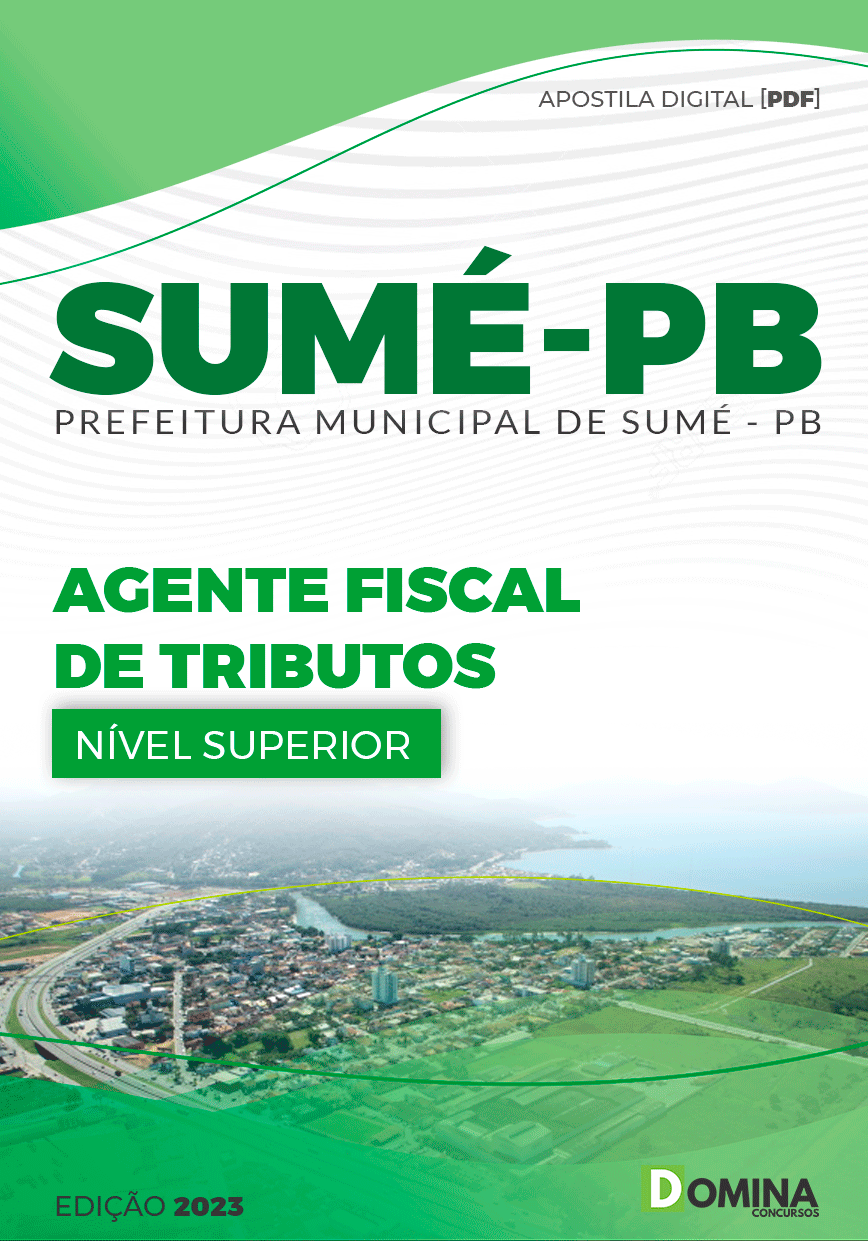 Apostila Seletivo Pref Sumé PB 2023 Agente Fiscal Tributos