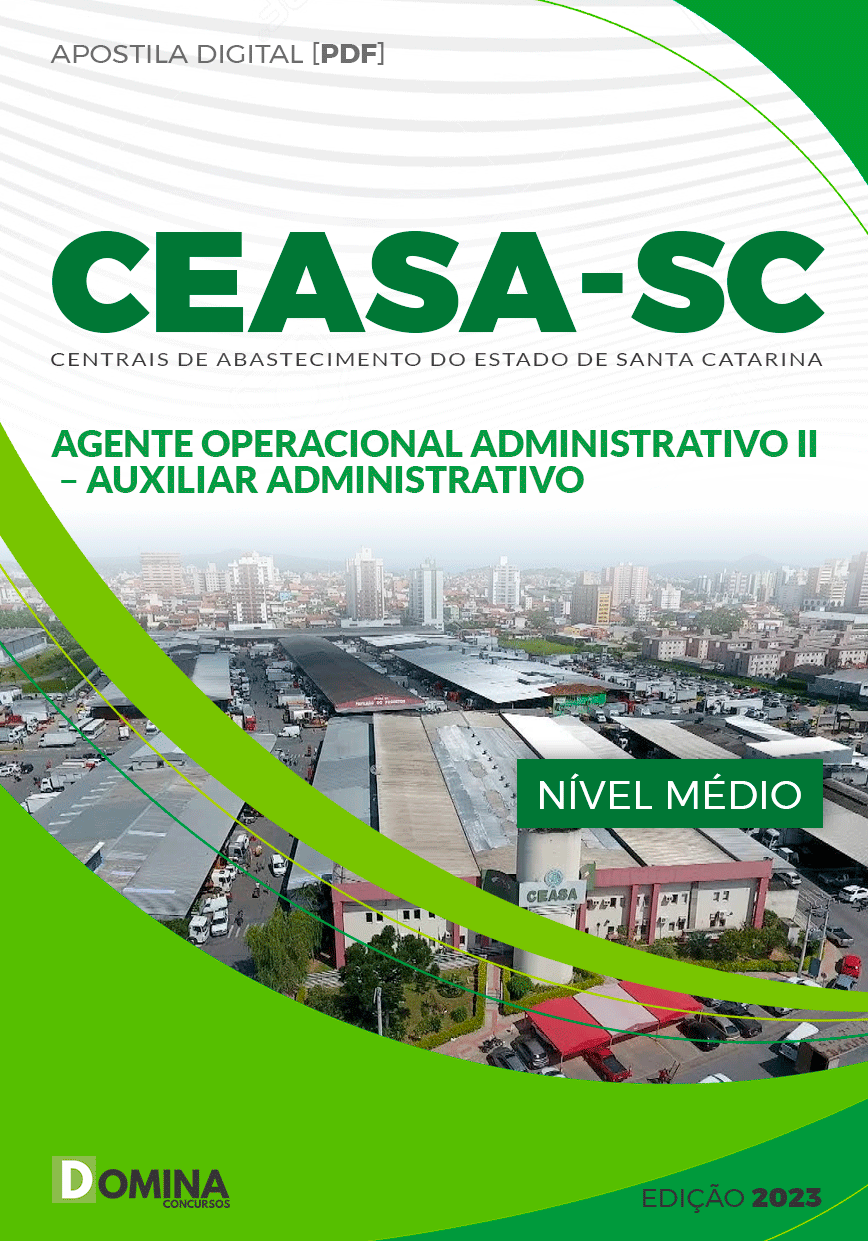 Apostila CEASA SC 2023 Agente Auxiliar Administrativo