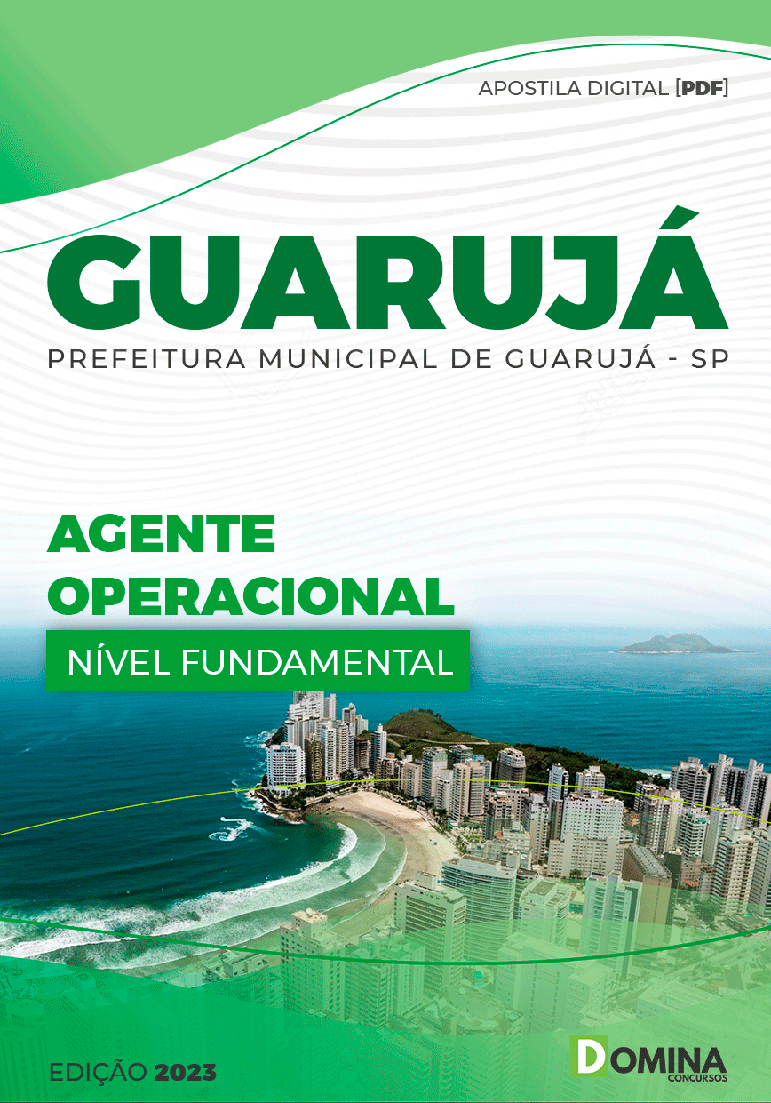 Apostila Pref Guarujá SP 2023 Agente Operacional