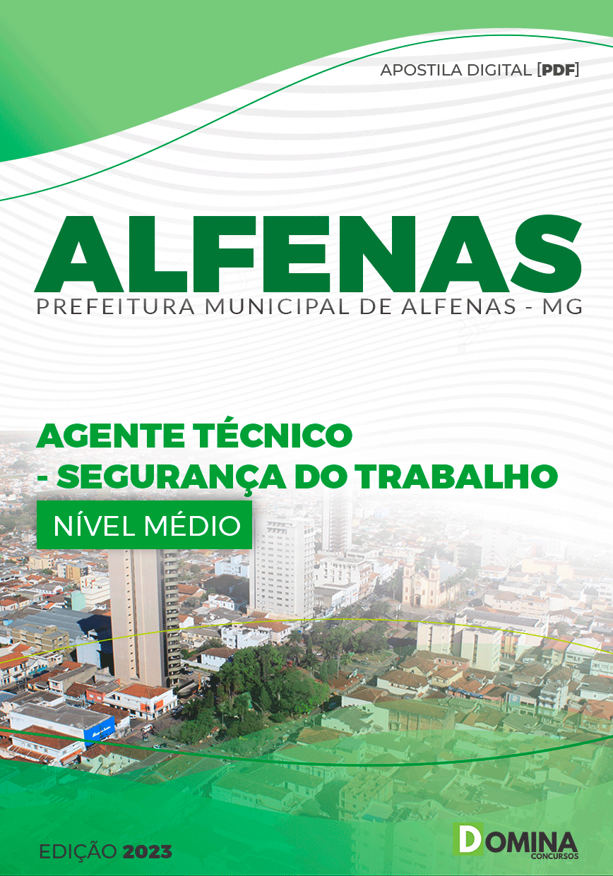 Seletivo Pref Alfenas MG 2023 Técnico Segurança Trabalho