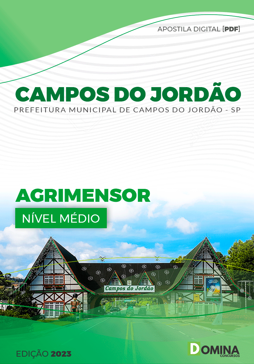 Apostila Pref Campos do Jordão SP 2023 Agrimensor