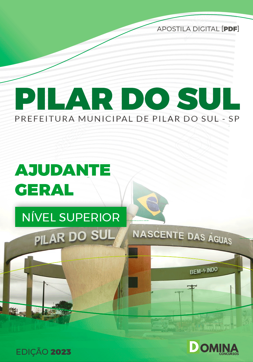 Apostila Concurso Pref Pilar do Sul SP 2023 Ajudante Geral