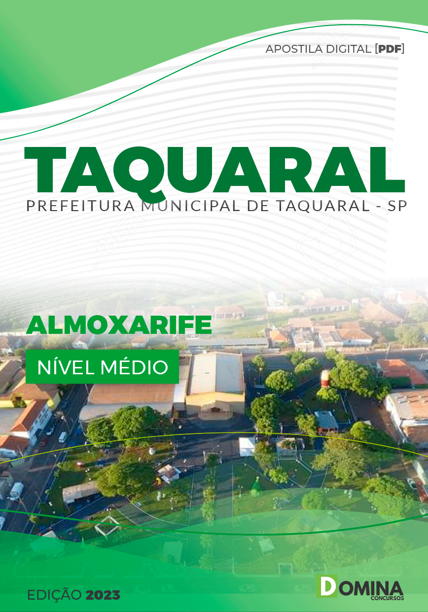 Apostila Concurso Pref Taquaral SP 2023 Almoxarife