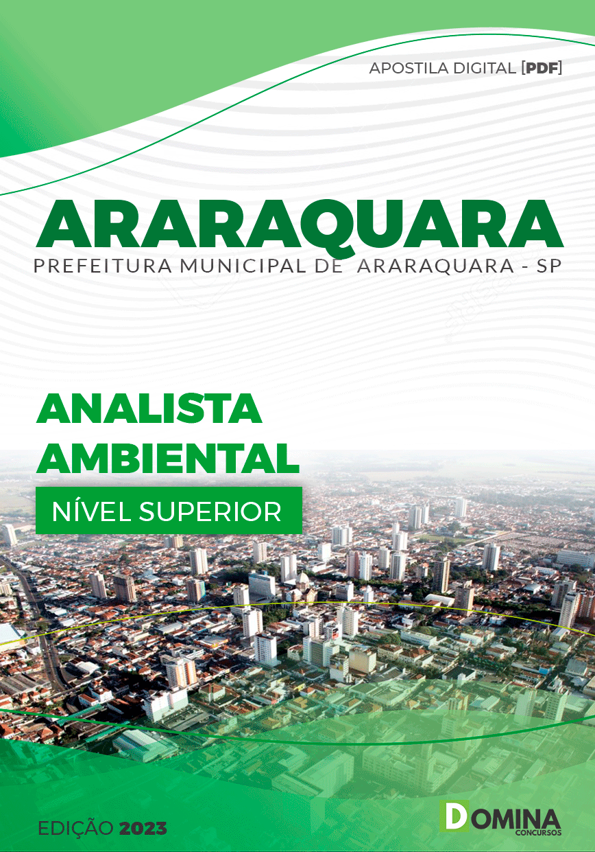 Apostila Concurso Pref Araraquara SP 2023 Analista Ambiental