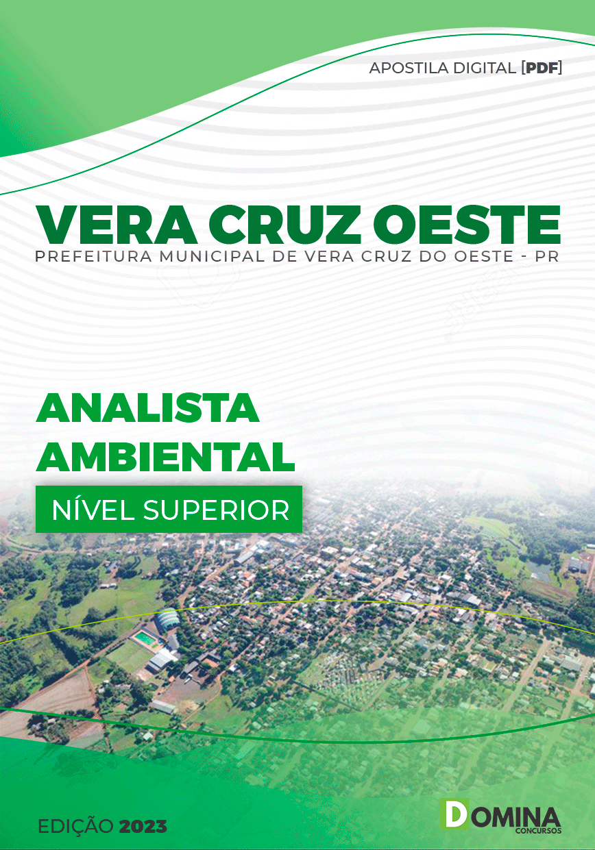 Apostila Pref Vera Cruz do Oeste PR 2023 Analista Ambiental