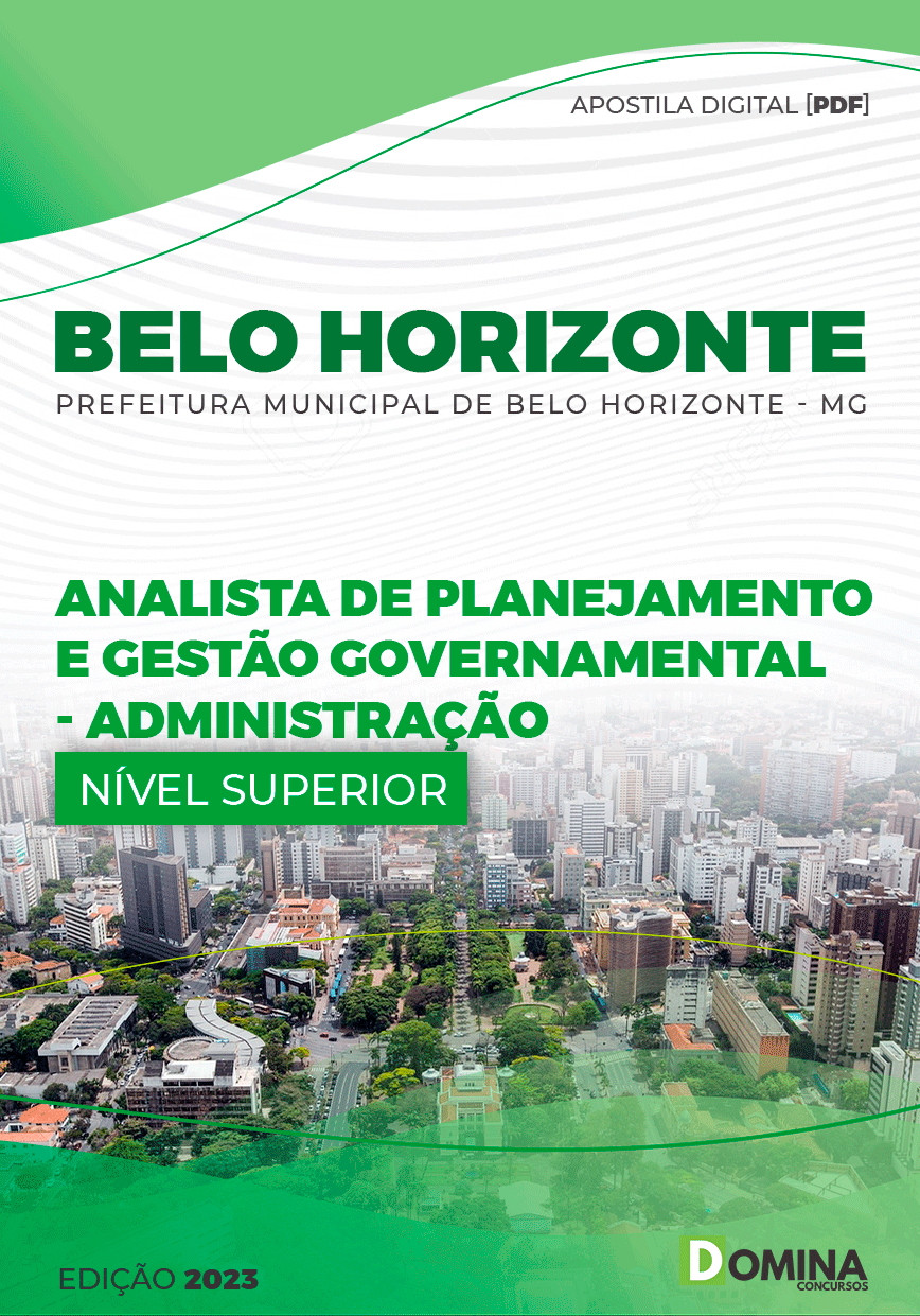 Apostila Pref Belo Horizonte MG 2023 Analista Administração