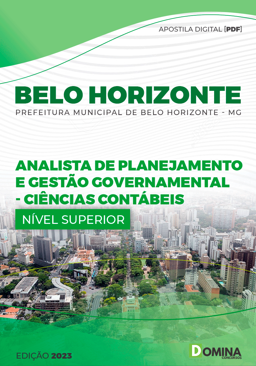 Apostila Pref Belo Horizonte MG 2023 Analista Ciências Contábeis