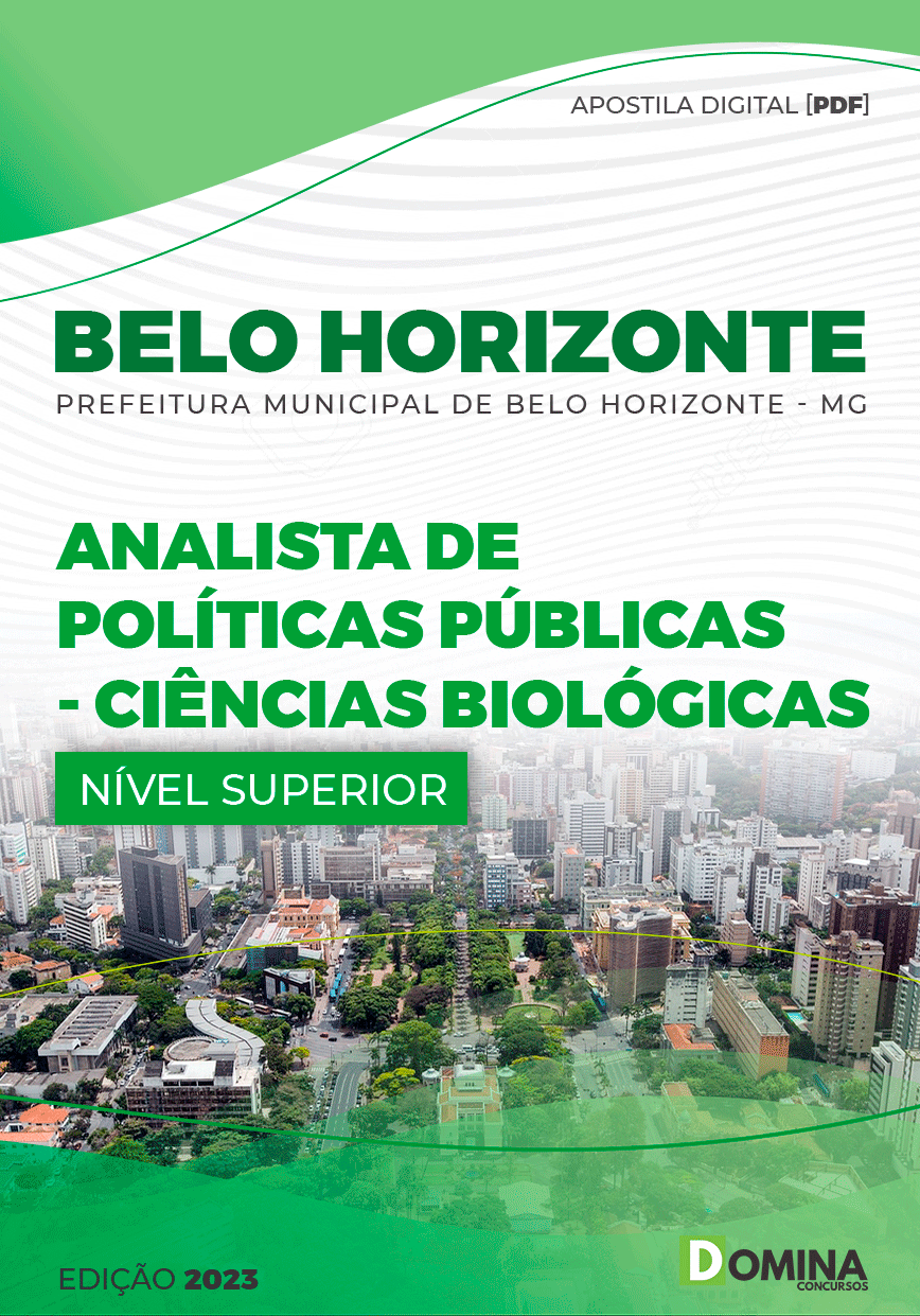 Apostila Pref Belo Horizonte MG 2023 Analista Ciências Biológicas