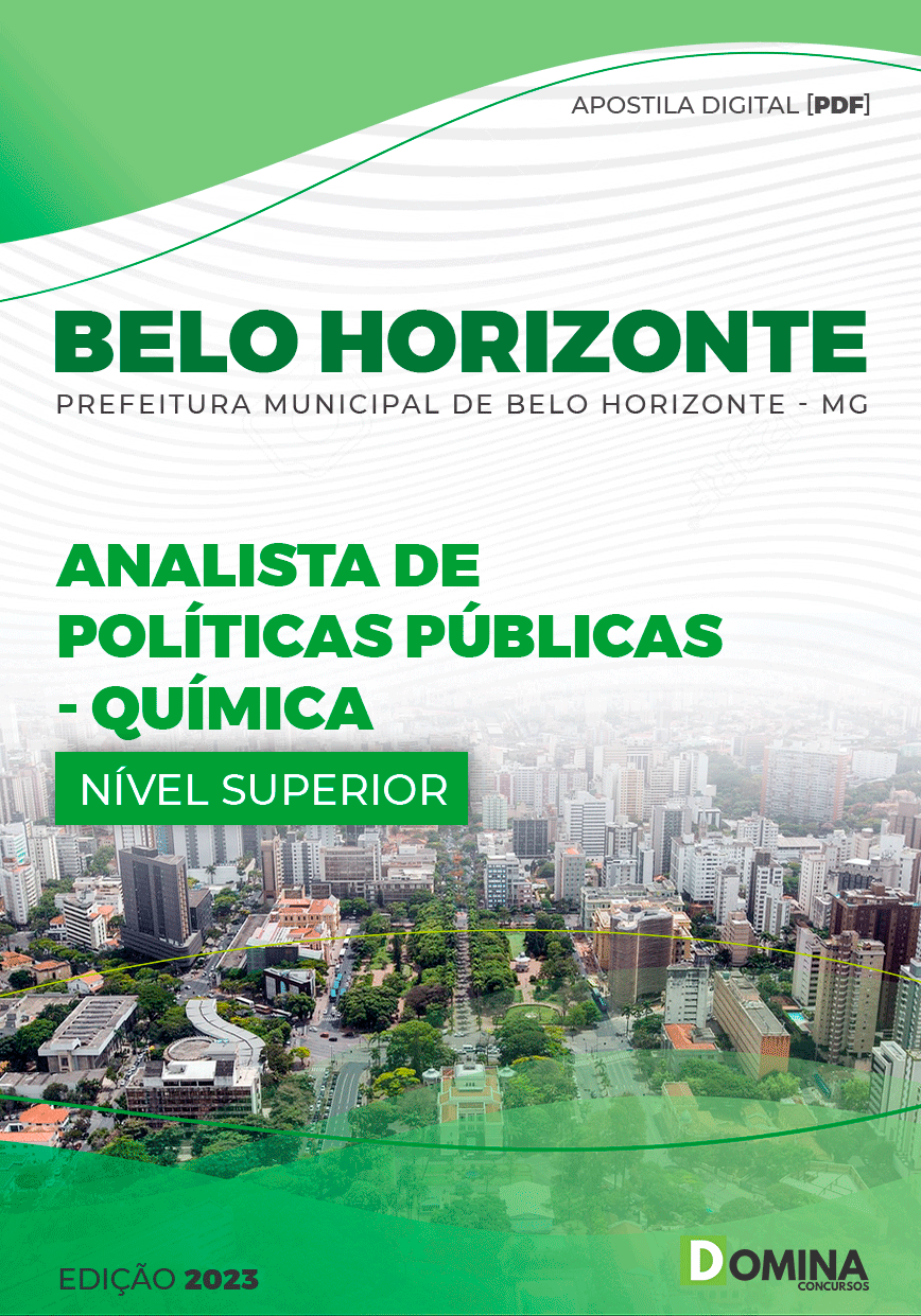 Apostila Pref Belo Horizonte MG 2023 Analista Química