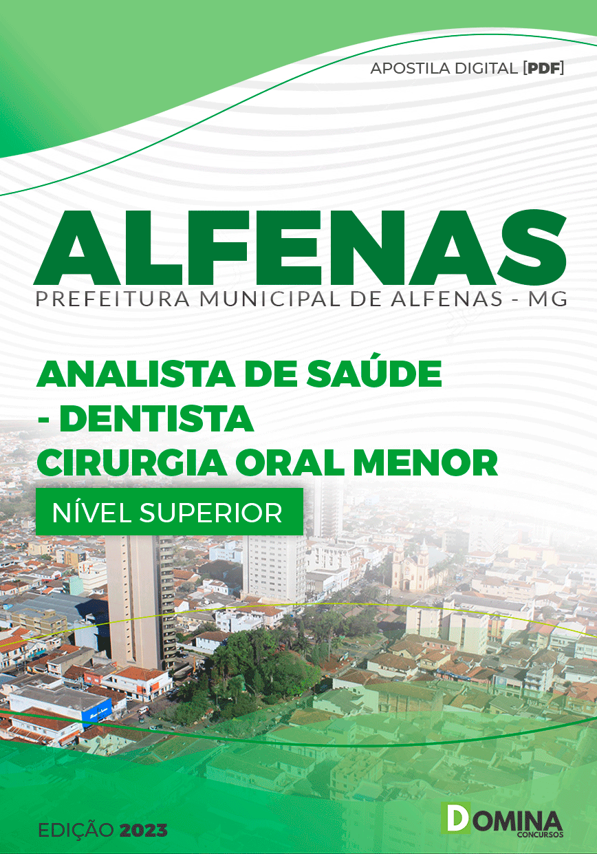 Seletivo Pref Alfenas MG 2023 Dentista Cirurgia Oral Menor