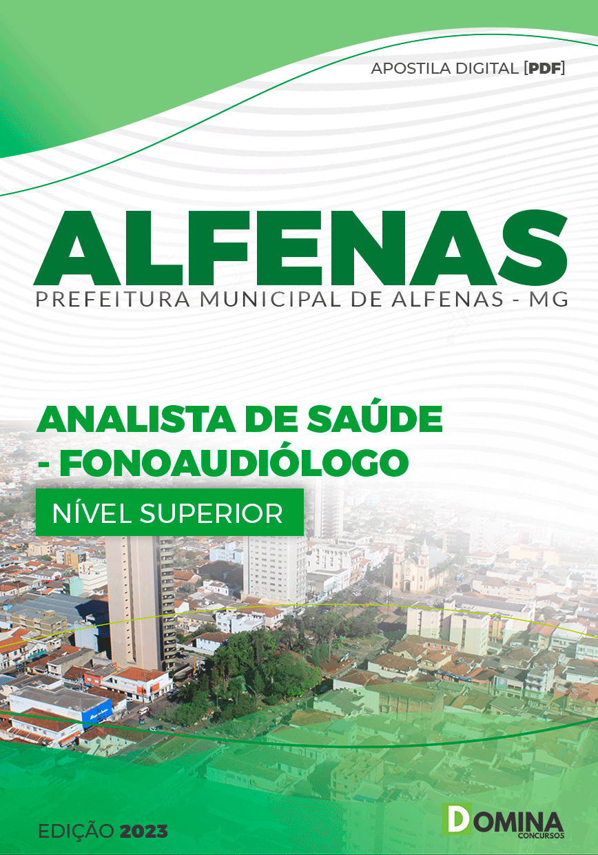 Apostila Processo Seletivo Pref Alfenas MG 2023 Fonoaudiólogo