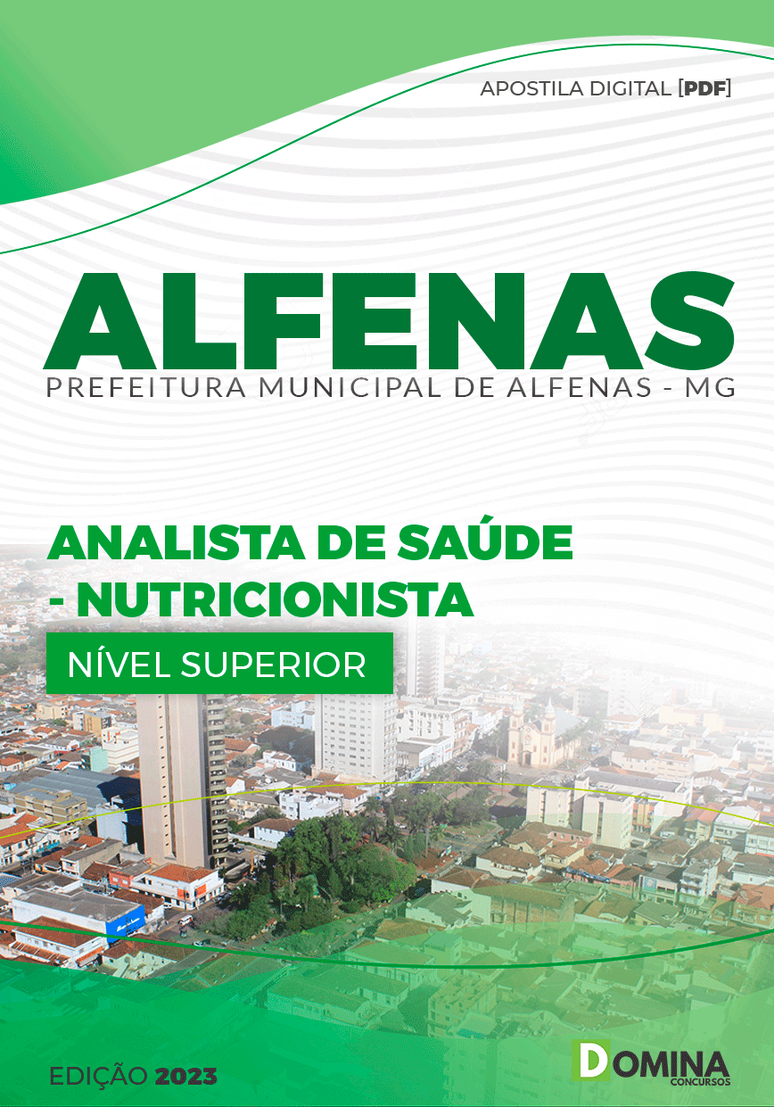 Apostila Processo Seletivo Pref Alfenas MG 2023 Nutricionista