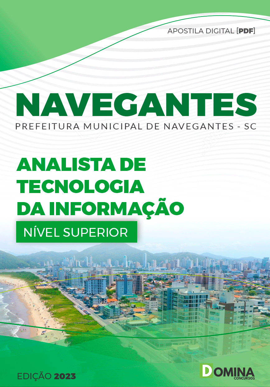 Apostila Pref Navegantes SC 2023 Analista Tecnologia Informação