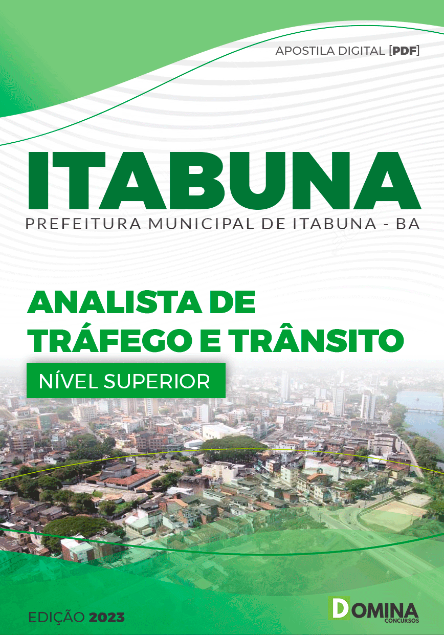 Apostila Pref Itabuna BA 2023 Analista Tráfego Trânsito