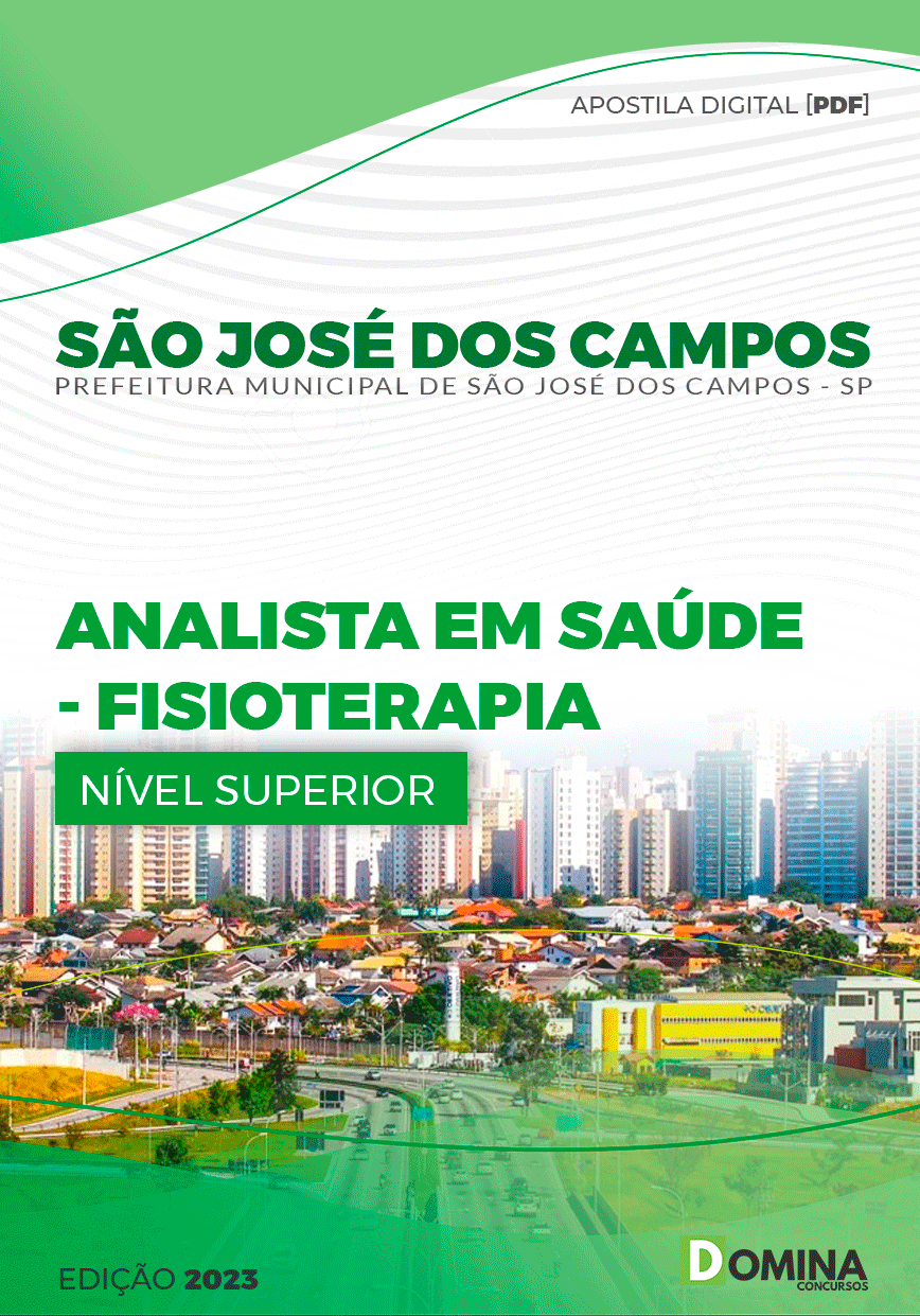 Pref São José dos Campos SP 2023 Analista Saúde Fisioterapia