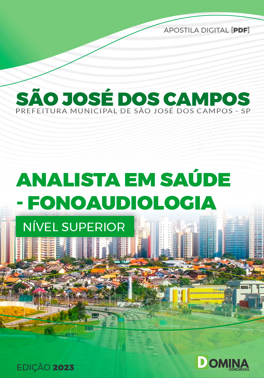 Pref São José dos Campos SP 2023 Analista Fonoaudiologia