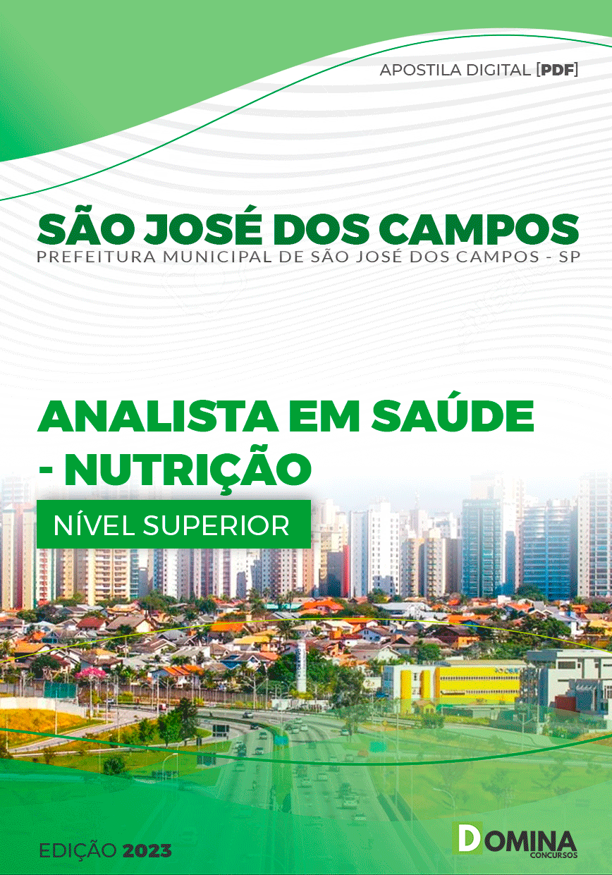 Pref São José dos Campos SP 2023 Analista em Saúde Nutrição