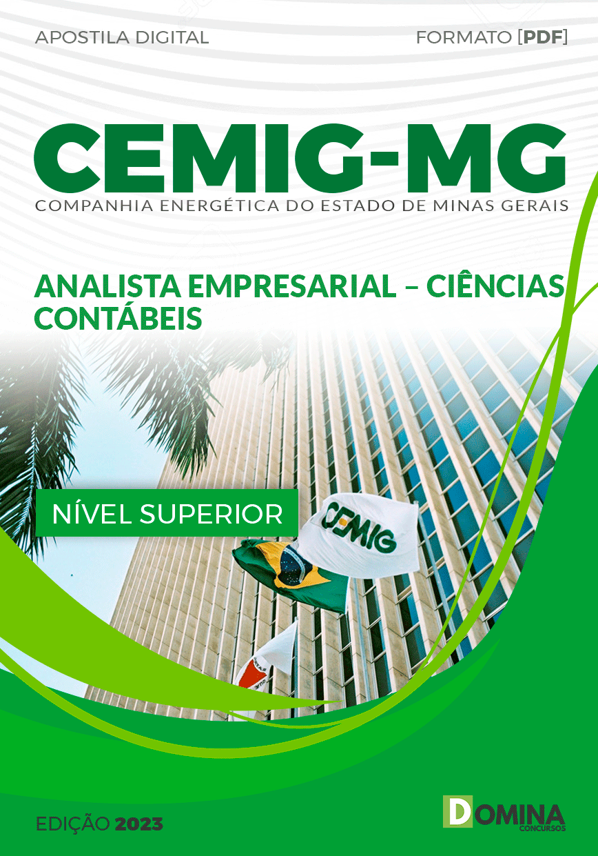 Apostila CEMIG MG 2023 Analista Empresarial Ciências Contábeis