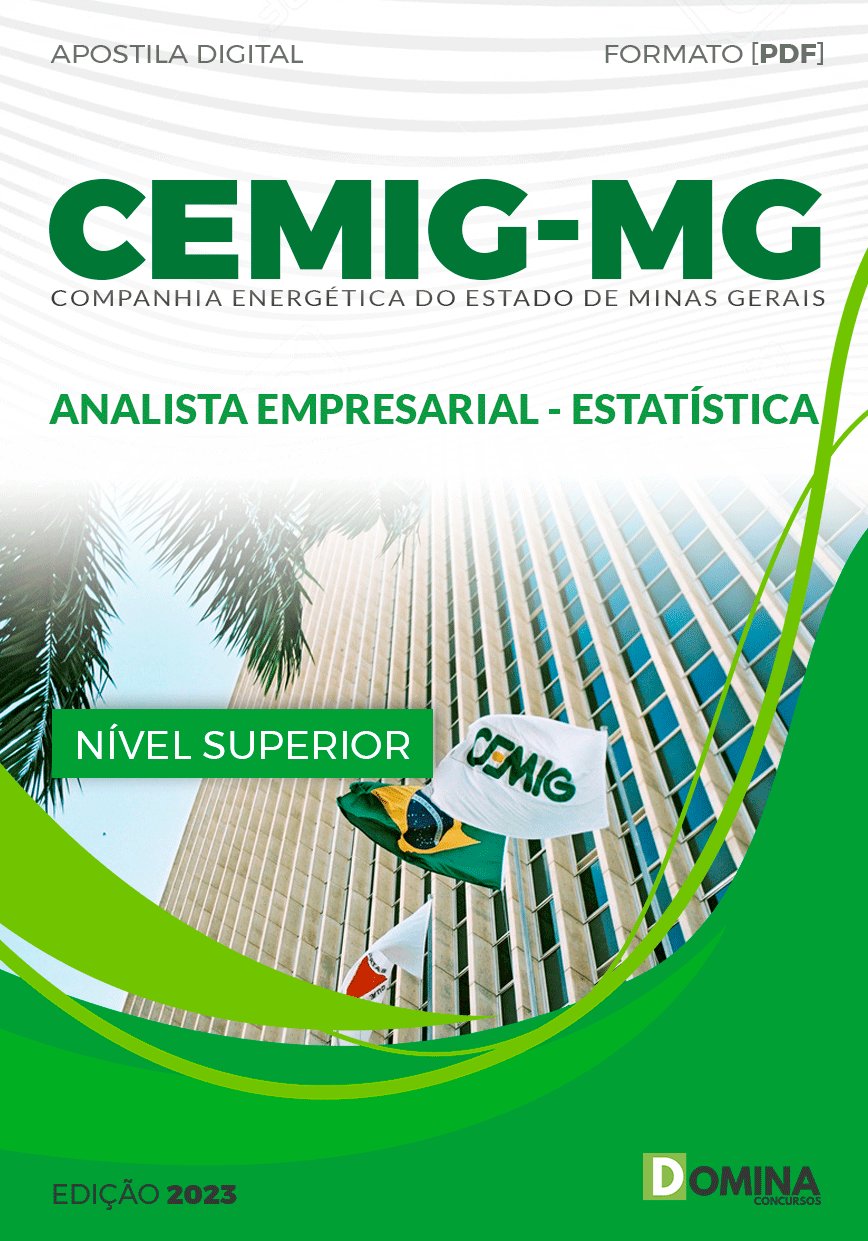 Apostila CEMIG MG 2023 Analista Empresarial Estatística