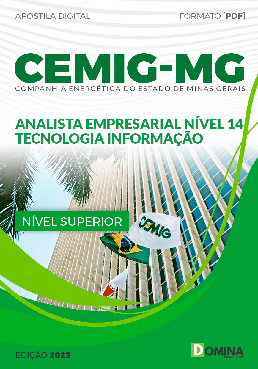 Apostila CEMIG MG 2023 Analista Empresarial Nível 14 Tecnologia Informação