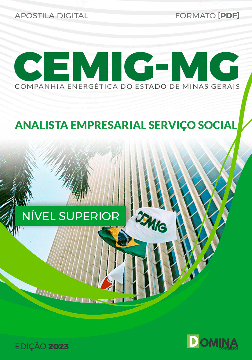 Apostila CEMIG MG 2023 Analista Empresarial Serviço Social